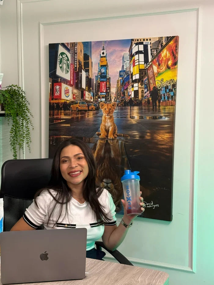 León en Times Square
